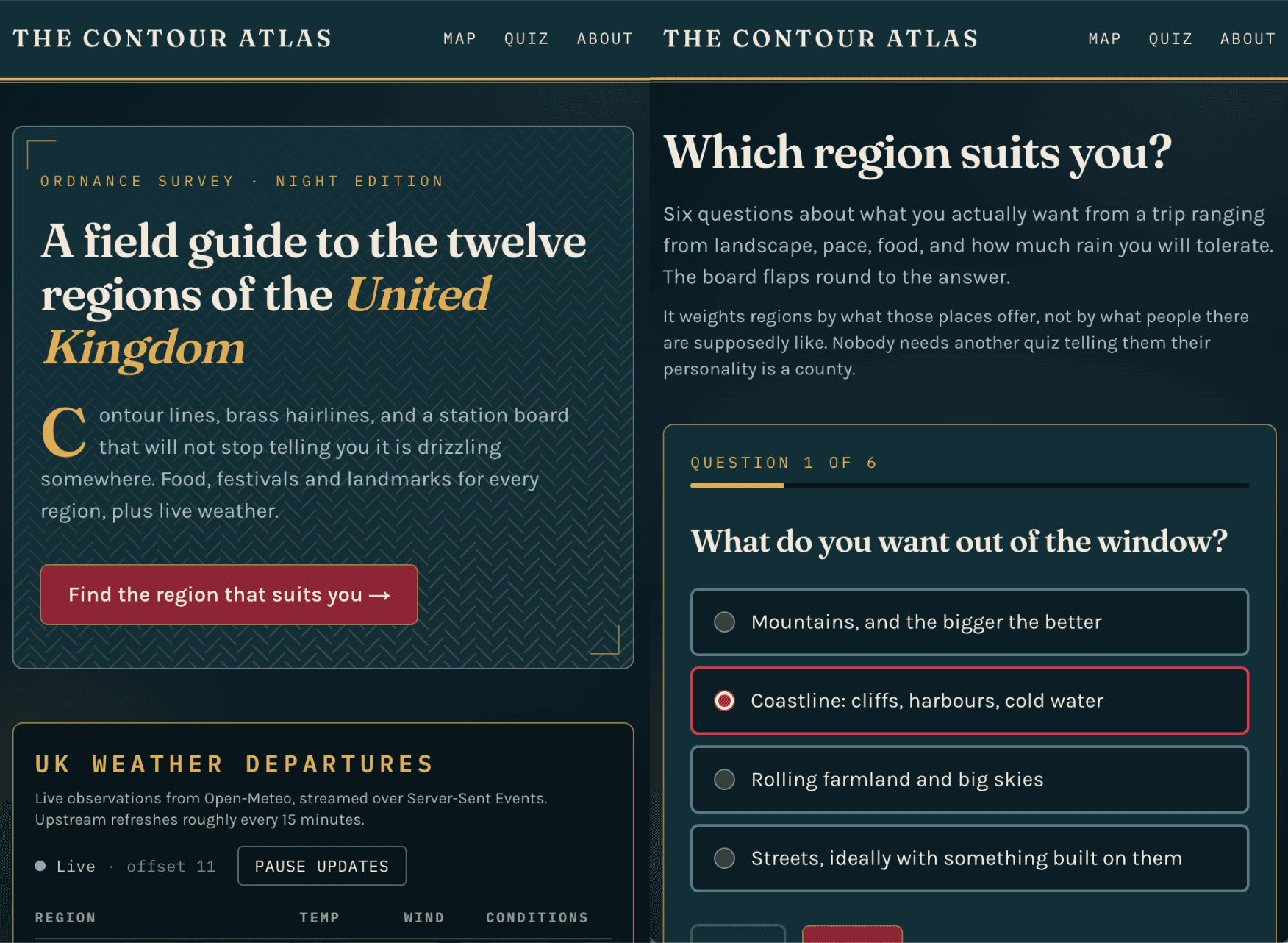 The Contour Atlas screenshot